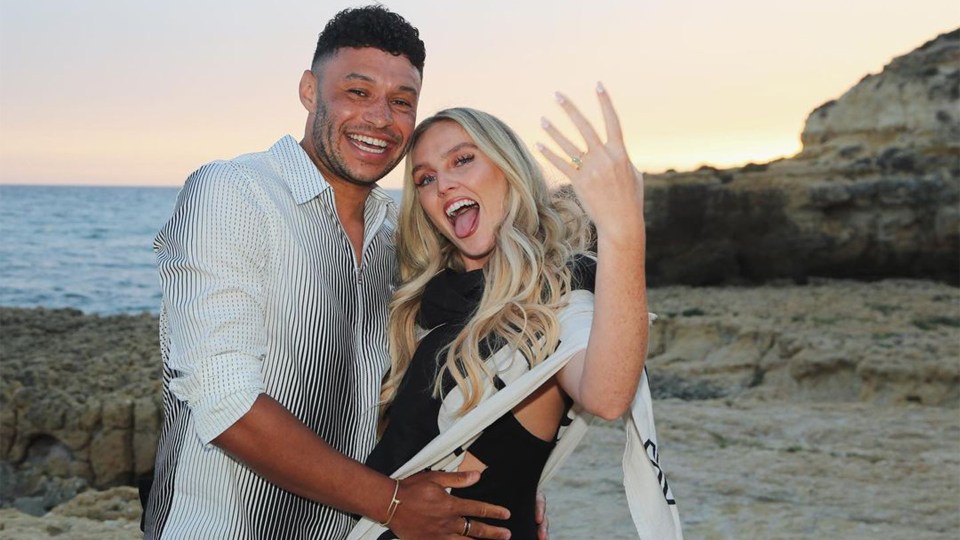 The England international and Little Mix star got engaged last year