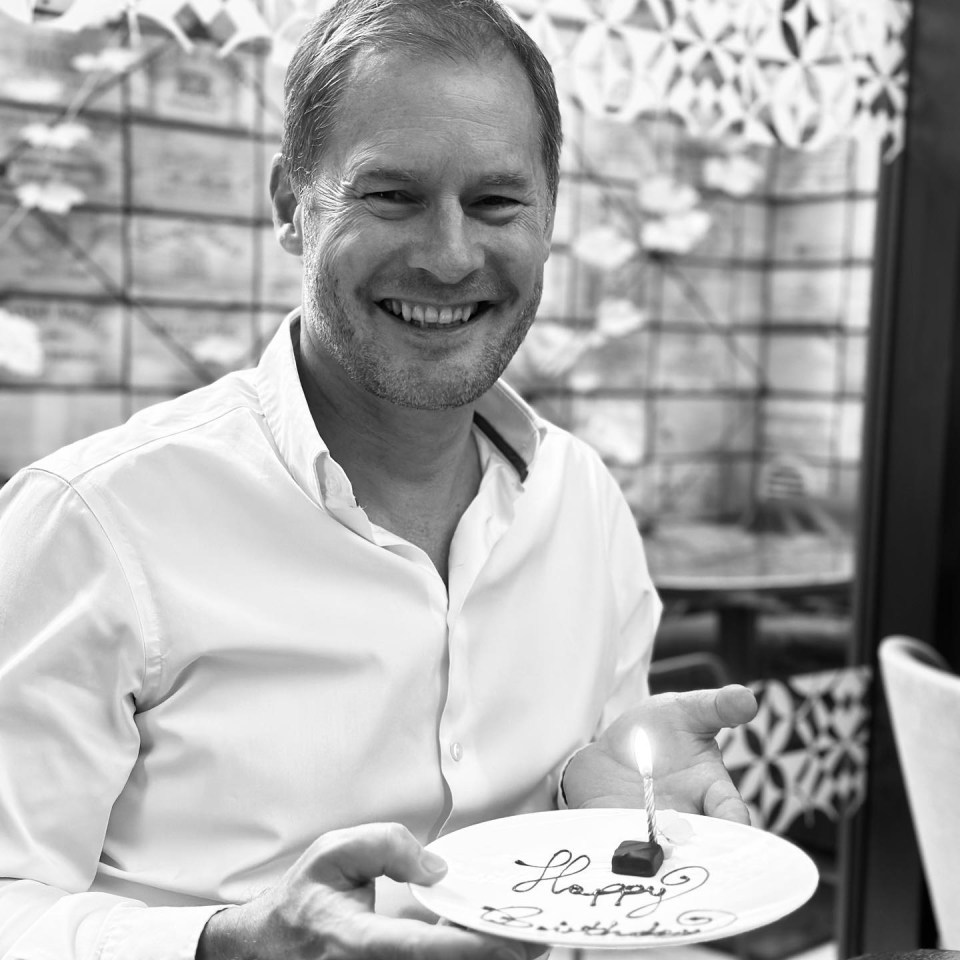Mark was treated to a special birthday brownie