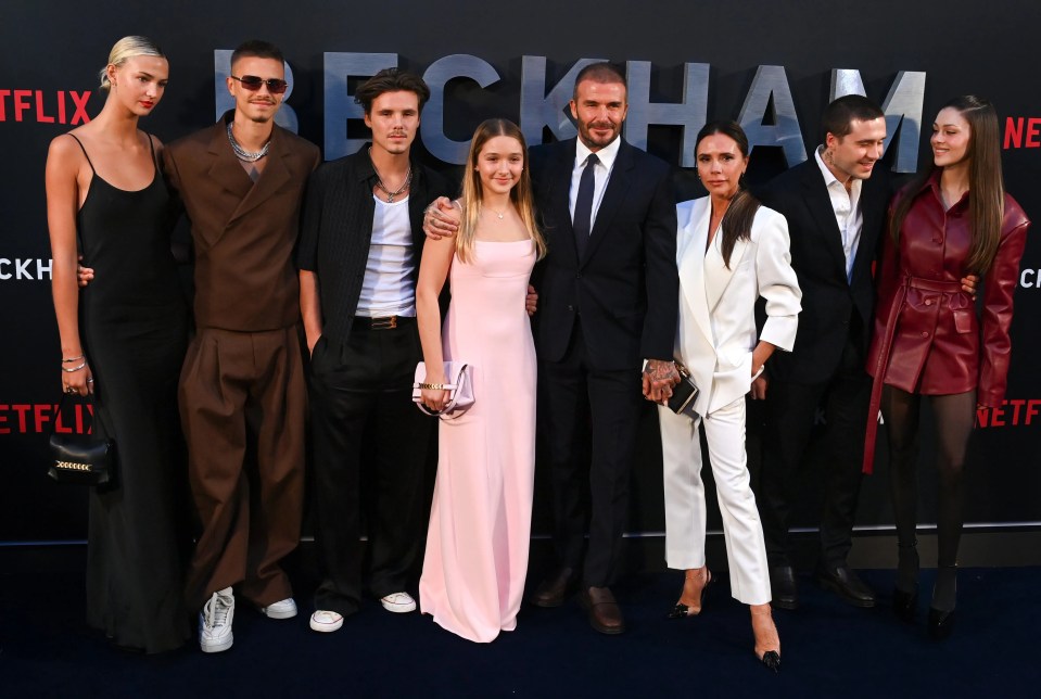 The whole family came out to support David Beckham for his documentary premiere