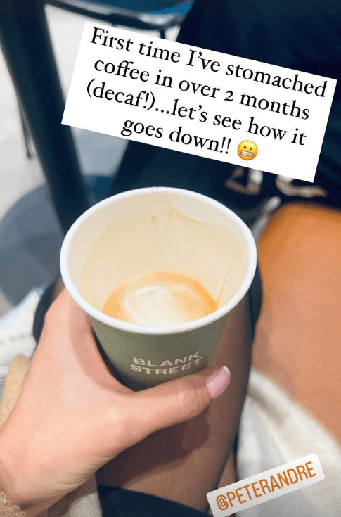 Emily gave fans a brief pregnancy update