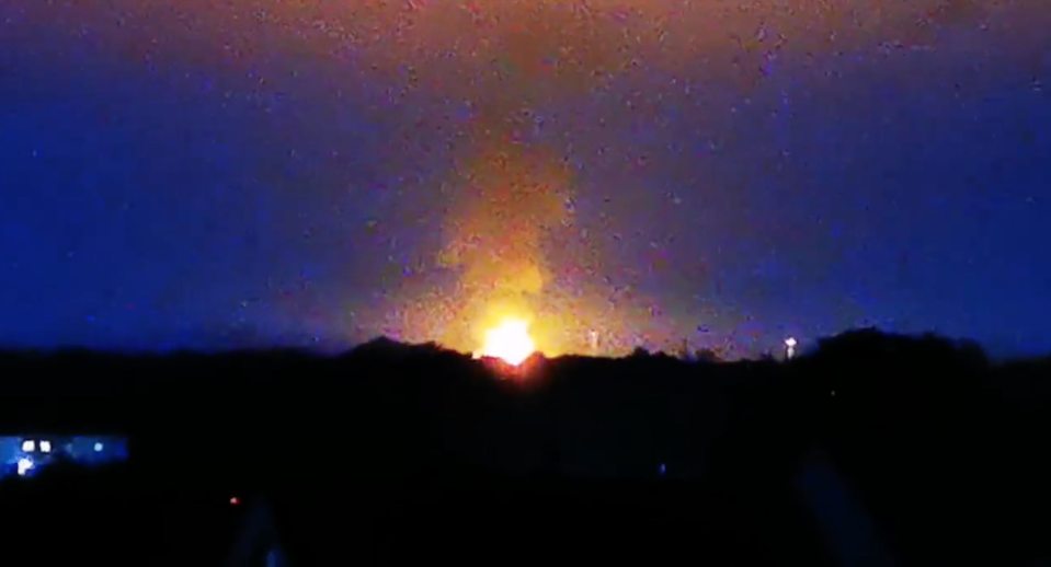 The massive explosion and fireball had residents speculating on the cause