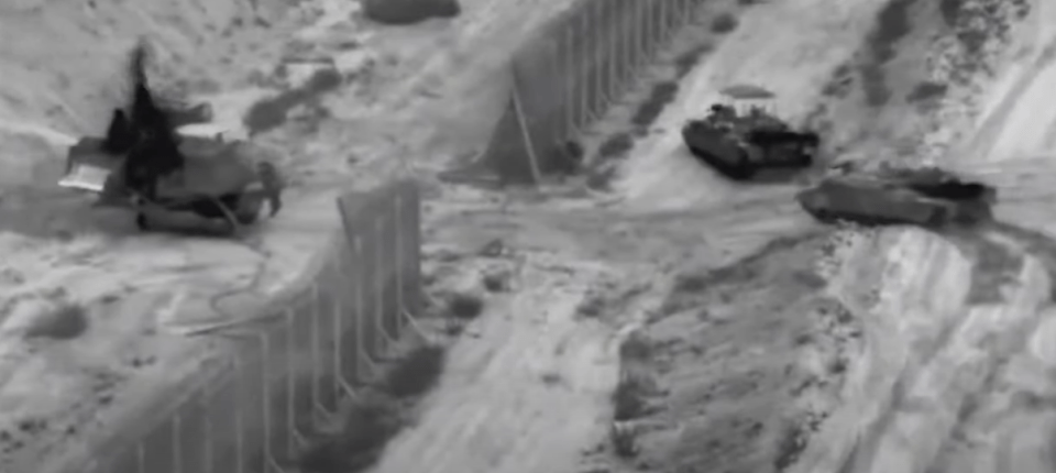 Israeli forces crossed through gaps made in previous operations