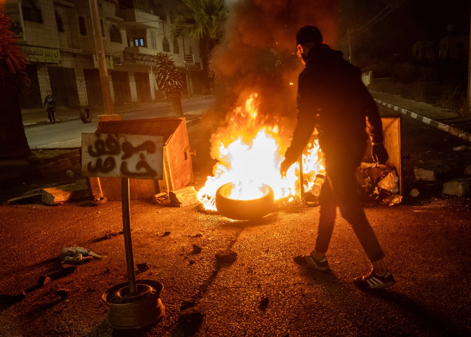 Further footage of clashes between Israeli forces and Palestinian protestors in the West Bank