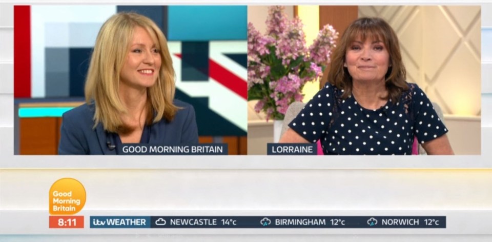 Lorraine previously told how she was 'baffled' by rumours of a spat back in 2019