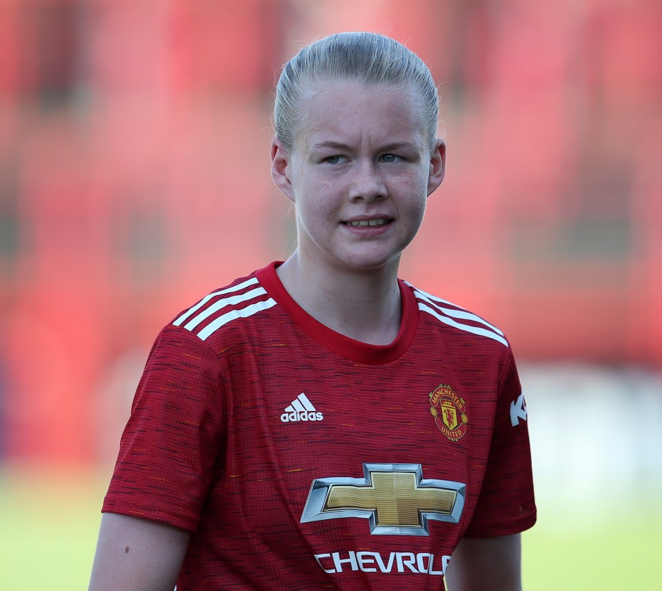Karna Solskjaer played for Manchester United to become the first father-daughter duo to represent the club