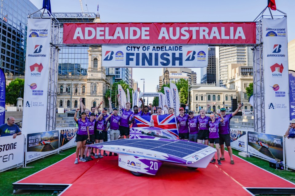 The Durham team were the first Brits to ever make the finish