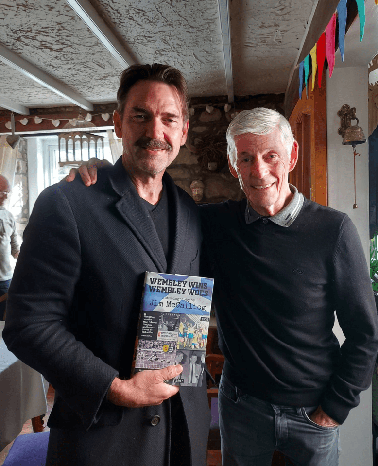 Actor Dougray Scott paid Jim a visit at the Langside