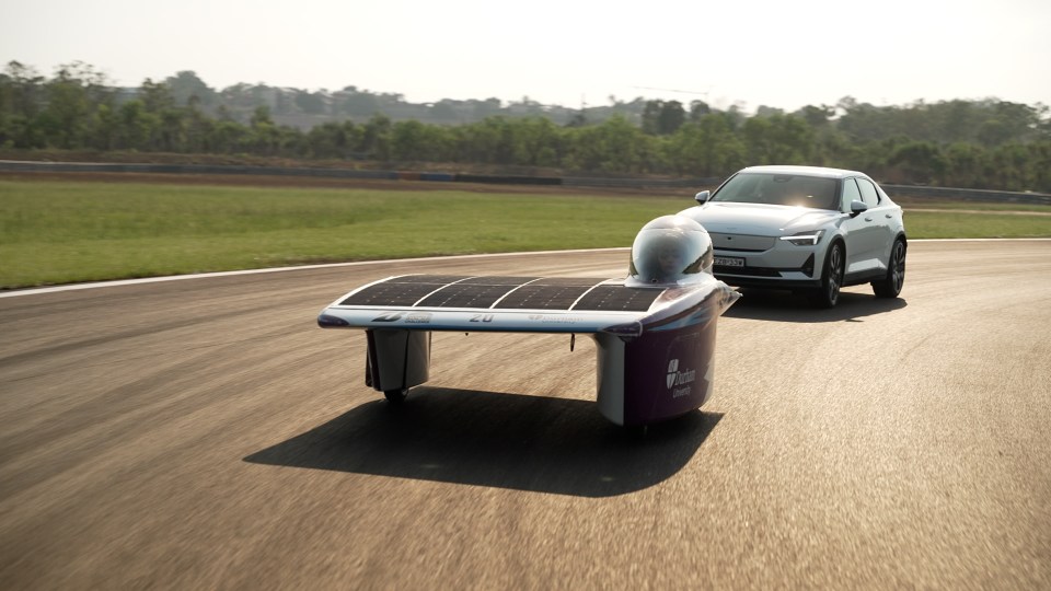 Pre-race track testing