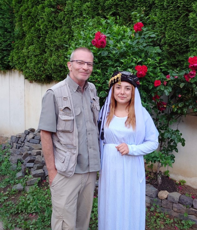 Alan with another former ISIS slave, Naveen Rasho - who he helped rescue in 2019 from an camp in Syria