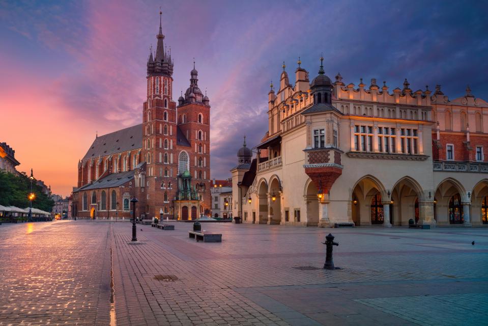 Krakow was rated five stars for its cultural sites and attractions