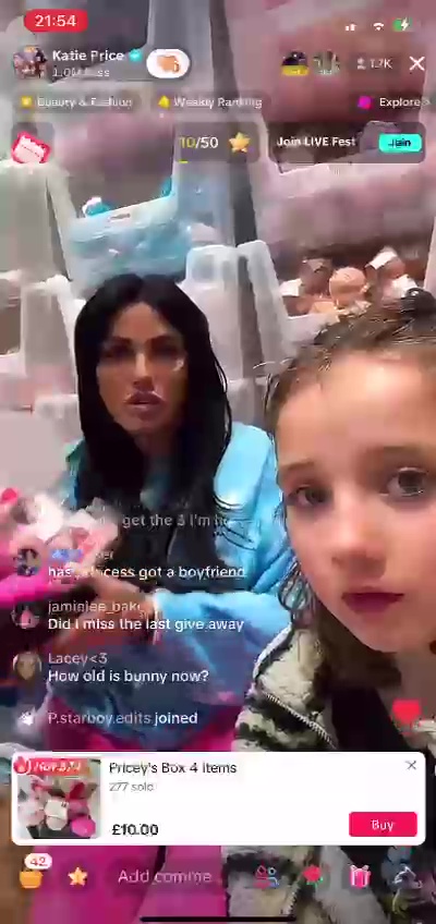 Bunny broke the news during a live Q&A with her mum Katie