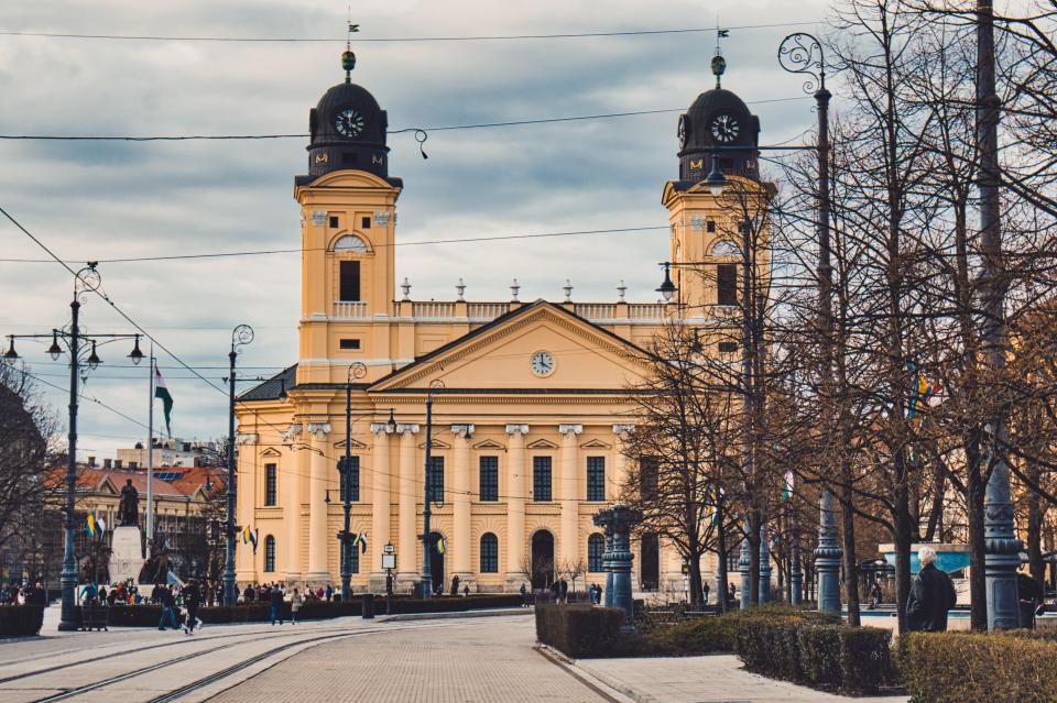 The city is home to the biggest protestant church in Hungary, with the biggest bell