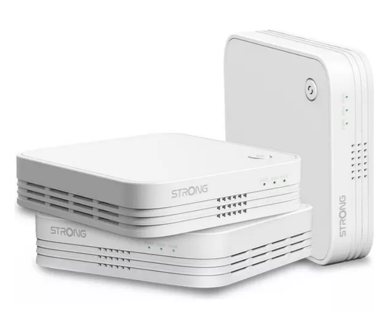 The STRONG AC1200 Whole Home WiFi System three-pack covers up to 5000 square feet of space, which is enough coverage to truly iron out those darkspots