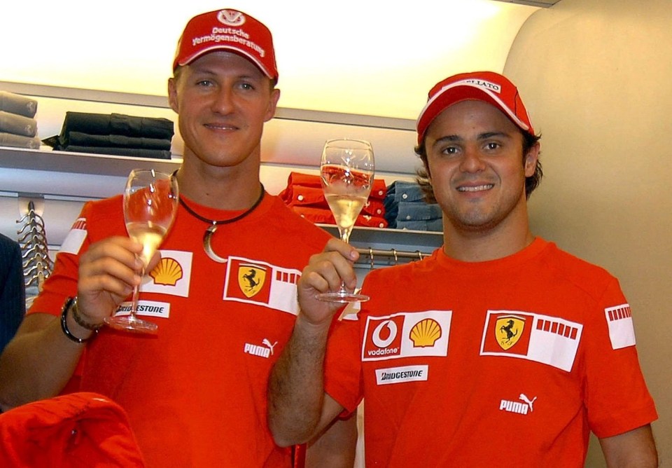 Felipe was one of the few lucky F1 stars to visit Schuey after the fateful 2013 ski crash
