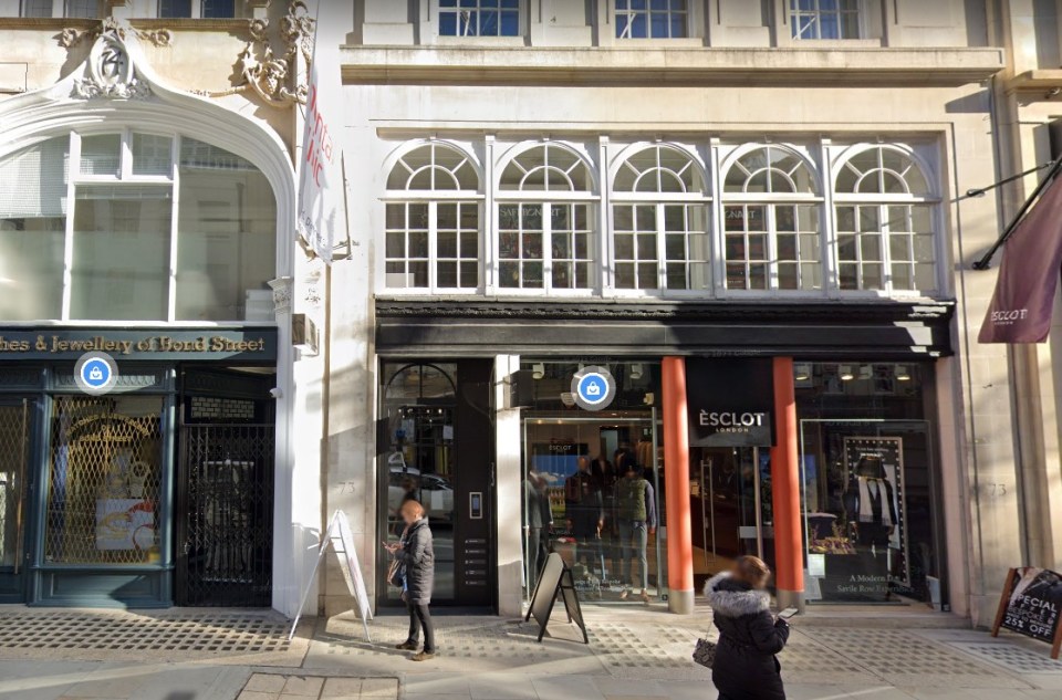 AJ has spent his wealth wisely on property investments, including this retail space in Bond Street