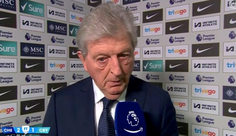 Roy Hodgson reacted angrily to a question about relegation