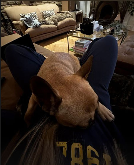 It all got too much for Lu who needed a nap