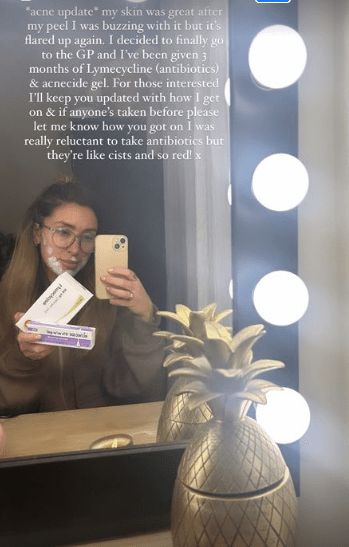 She has been issued with two prescriptions to help
