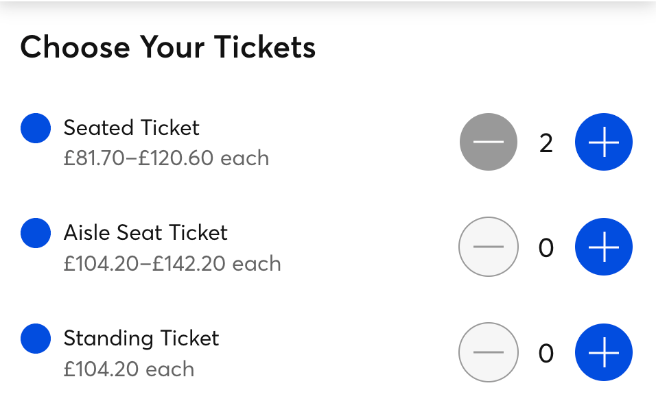 Ticket prices for Doja Cat's 2024 London show, as per Ticketmaster