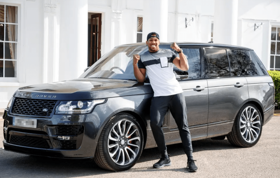 AJ has a deal with Land Rover and was presented with a stunning Dynamic