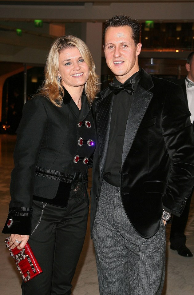 Michael's wife Corinna has been by his side through his recovery