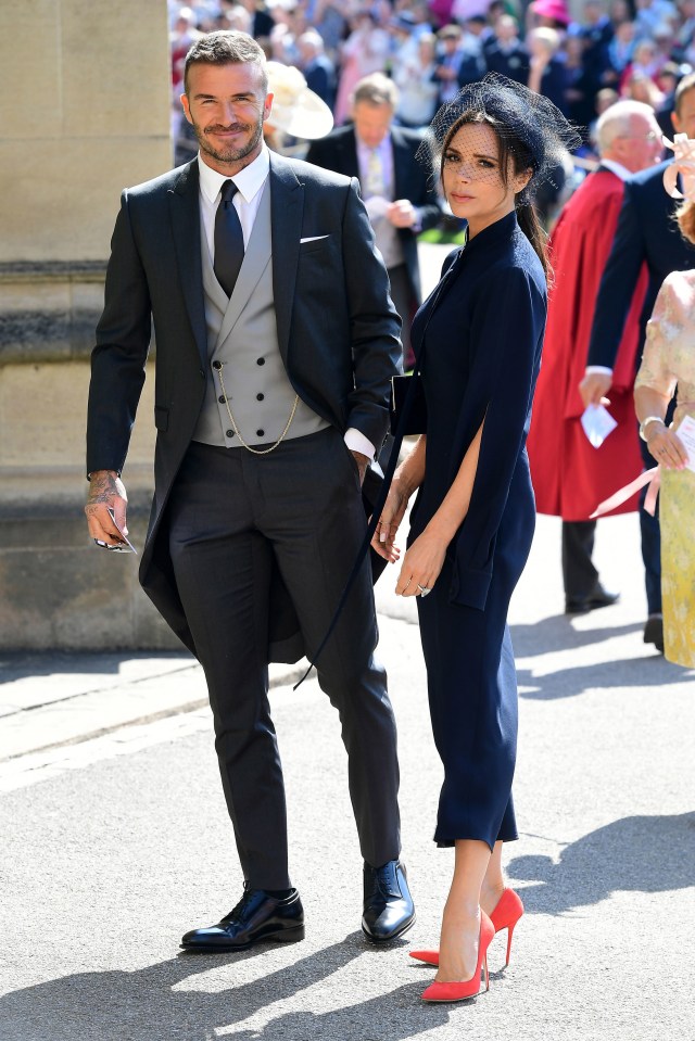 David and Victoria were on the guest list for Harry and Meghan's wedding
