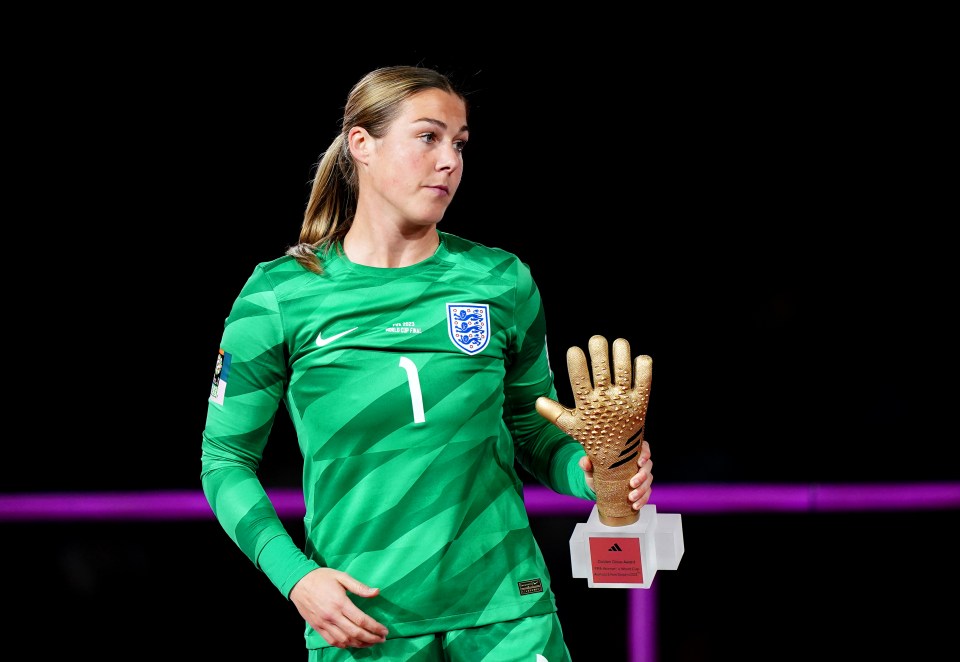 Mary Earps won the Golden Glove at the World Cup