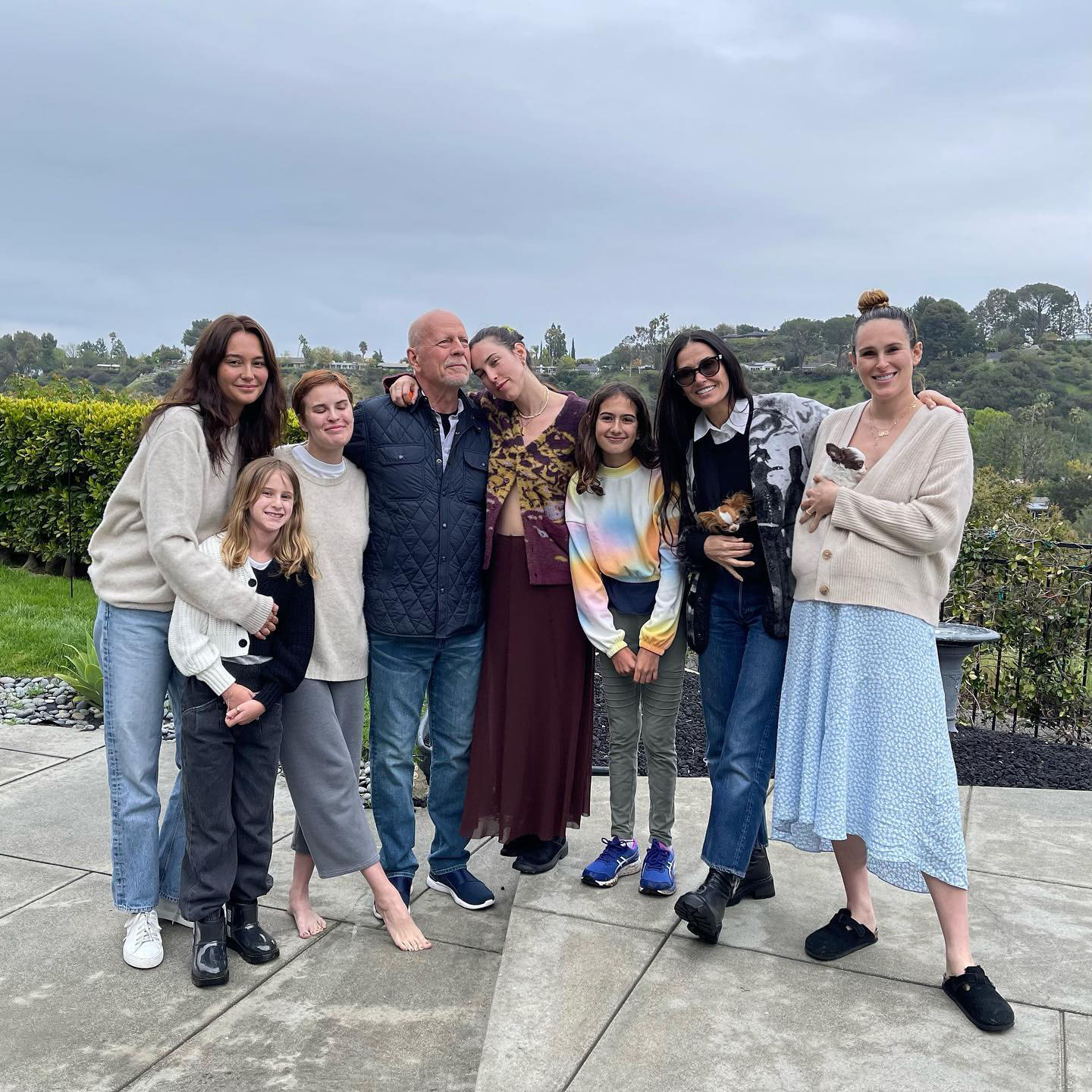 His family are rallying round the actor which includes his ex-wife Demi Moore