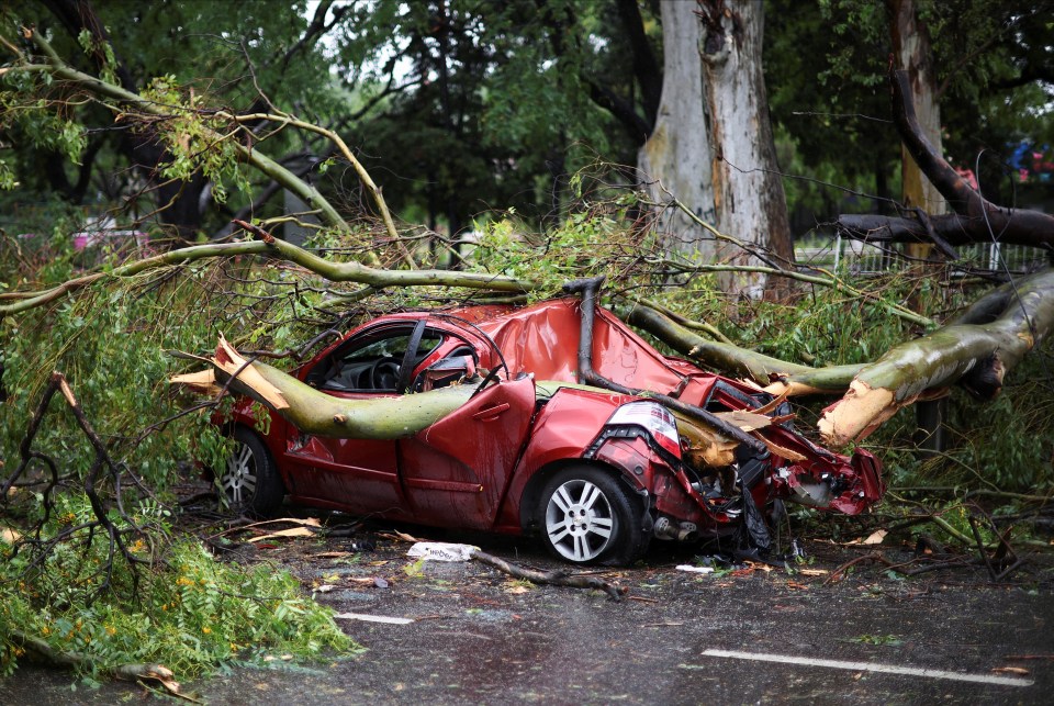 The storm caused devastation and power outage all across Buenos Aires
