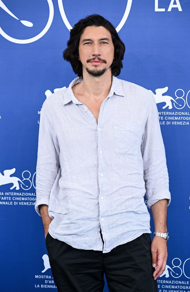 I love Adam Driver with his cheeks that go on for weeks and a nose you could ski off