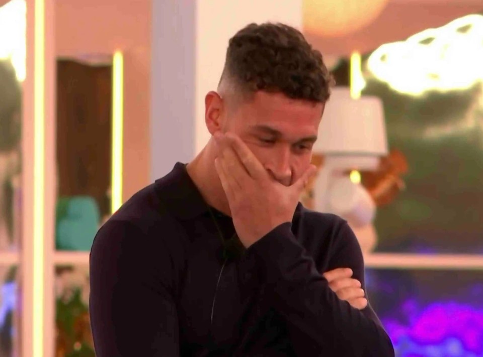 Callum Jones appeared to be shocked with Molly Smith arrived