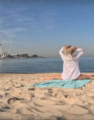 Claudia posted the video to her Instagram account