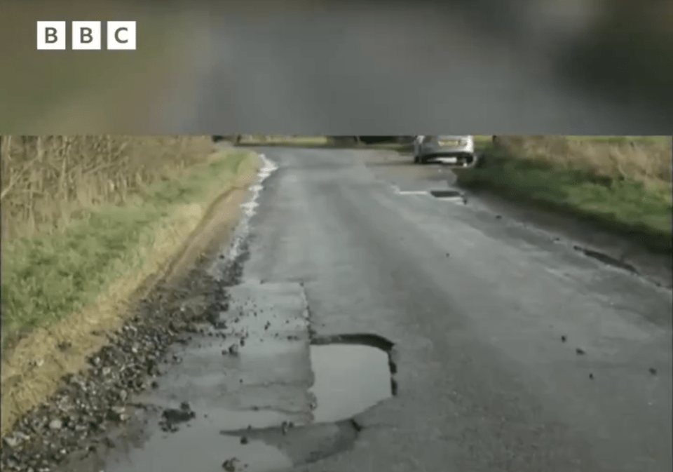 Peter missed the 'pot' in potholes and instead said “How big is your hole?”