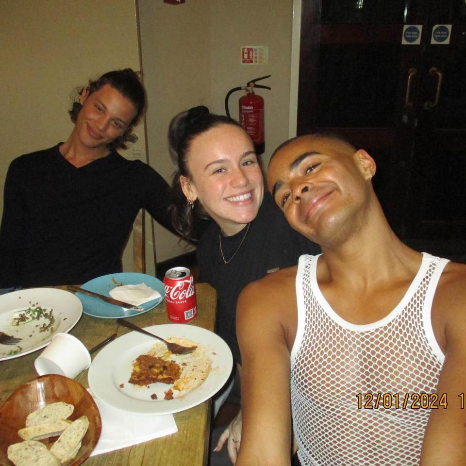Pictured here with their Strictly co-star Layton Williams