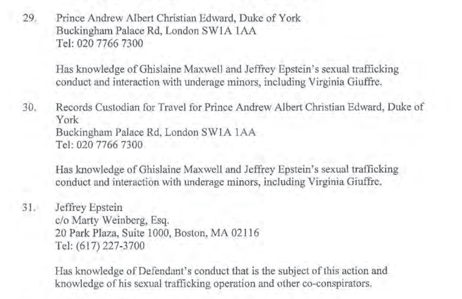 Exhibit 13, page 6, where Andrew is listed as a witness