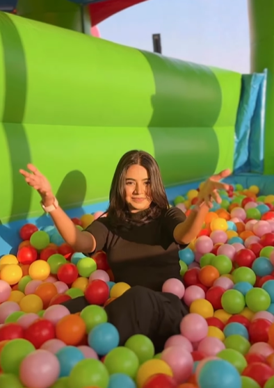 Visitors can enjoy several fun zones with a ball pit, photo booth, and an assault course