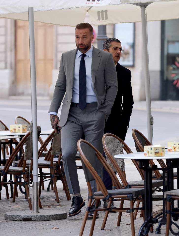 Best spotted arriving at court on January 10