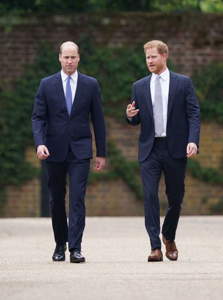 Harry and William haven't spoken in a year