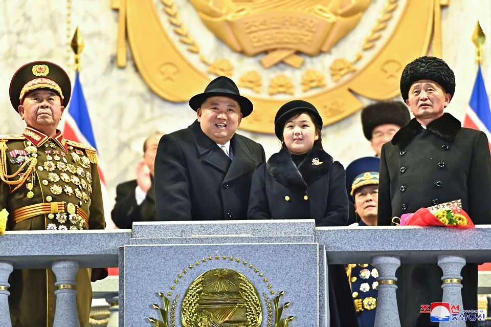 He took her to a military parade to mark 75 years since the creation of the army in 2023