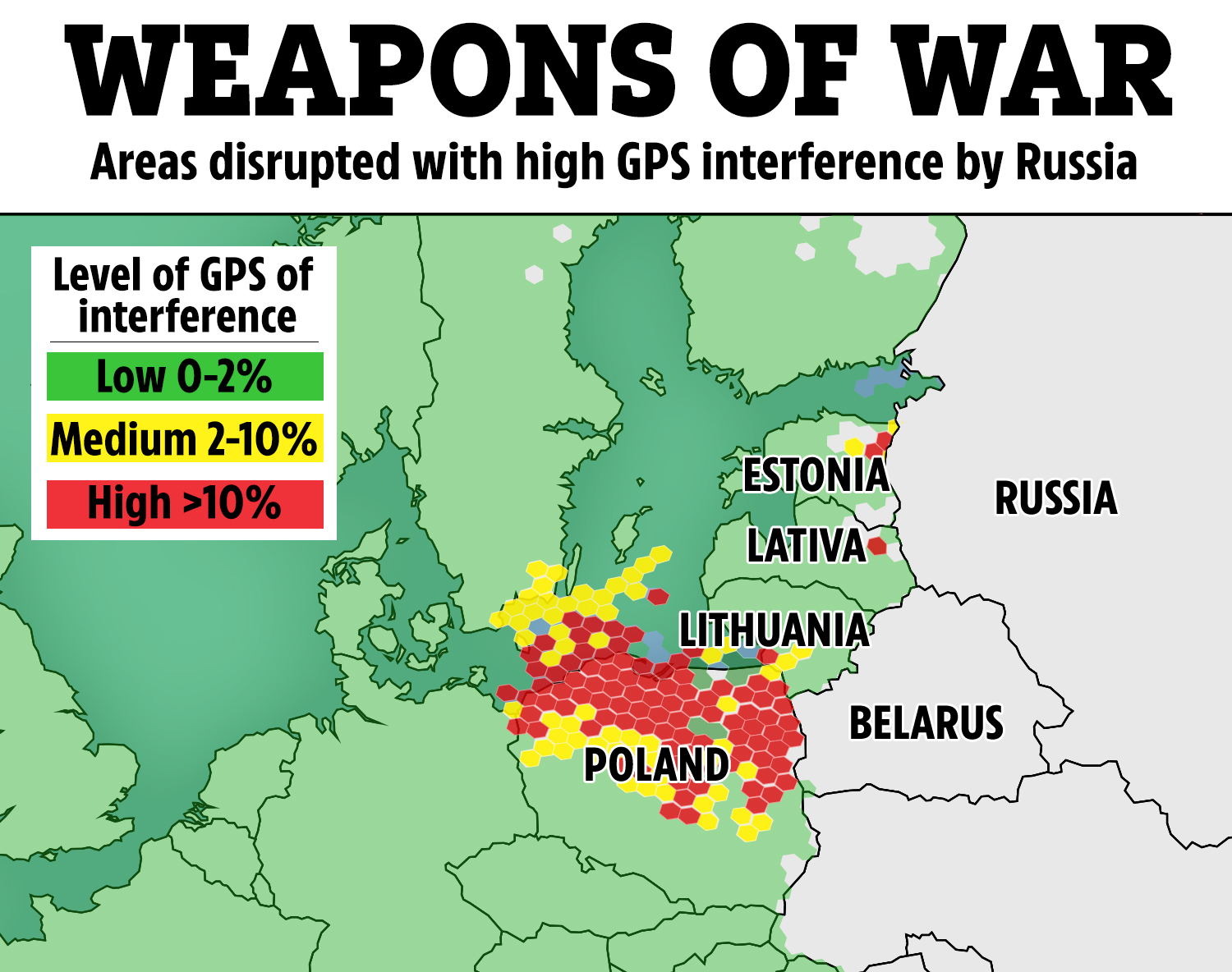 Some areas across Europe already hit by Russia's electronic warfare
