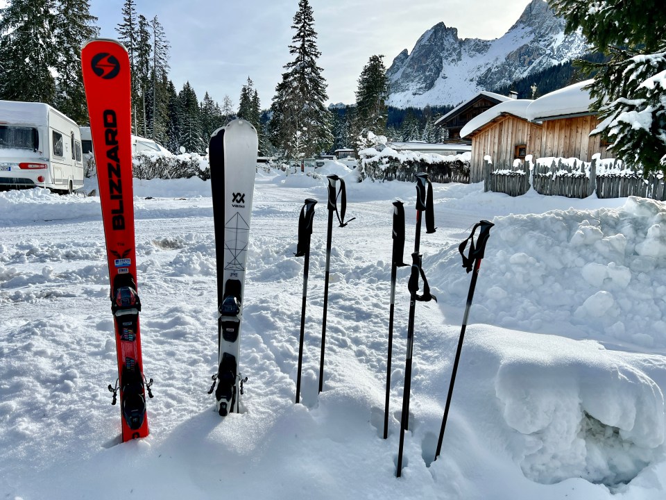 Ski straight from campsite
