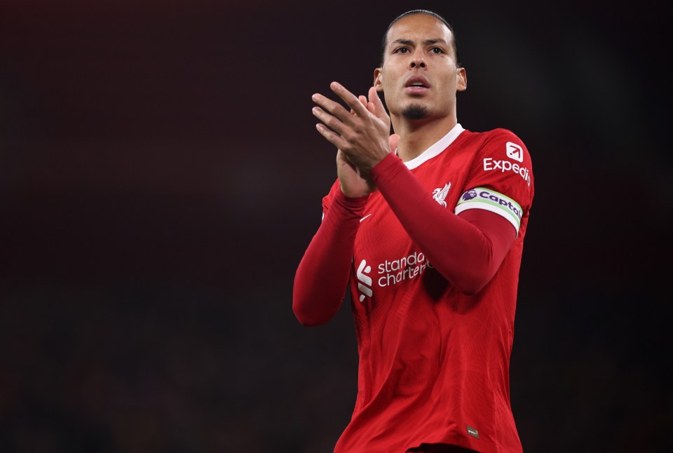Liverpool star Virgil van Dijk makes the cut with William Saliba at centre-back