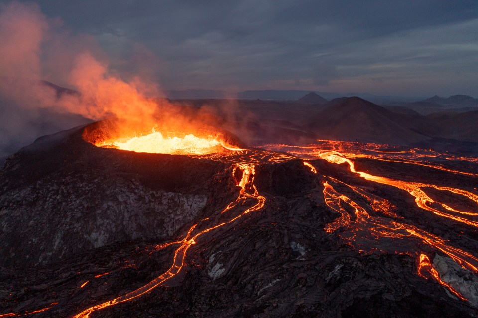 The area is characterised by active volcanoes and earthquakes