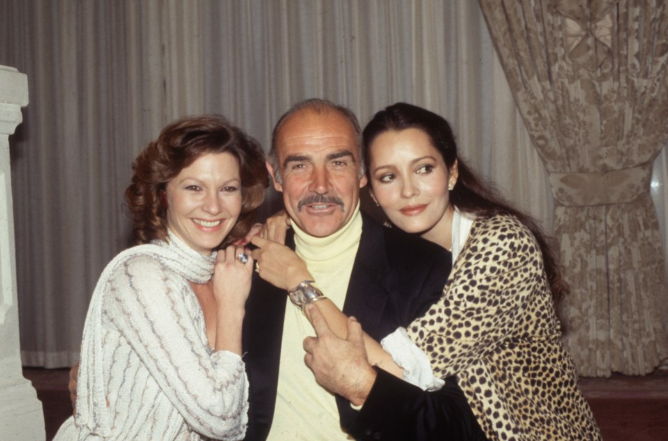 Pamela Salem with Sean Connery and Barbara Carrera