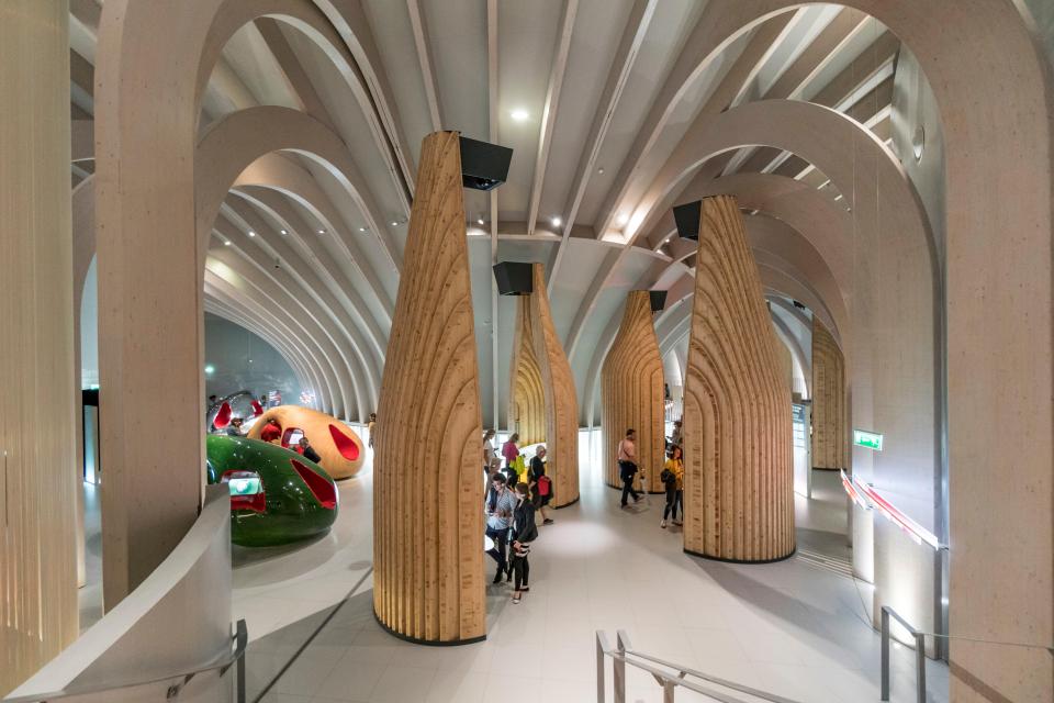 La Cite du Vin is a wine exhibition in the city centre in Bordeaux