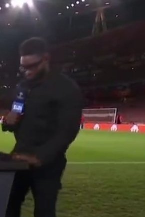 Micah Richards also seemed to have found the comment to be in poor taste as he lowered his head
