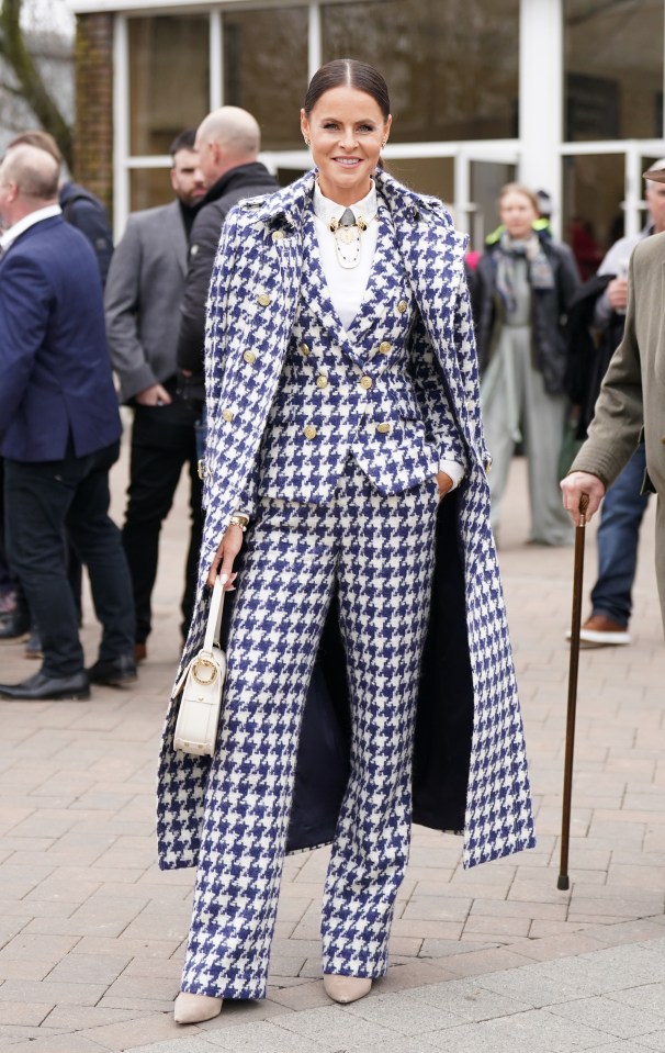 Jade Holland Cooper embraced Style Wednesday with a bold statement wearing a loud classic Houndstooth check suit