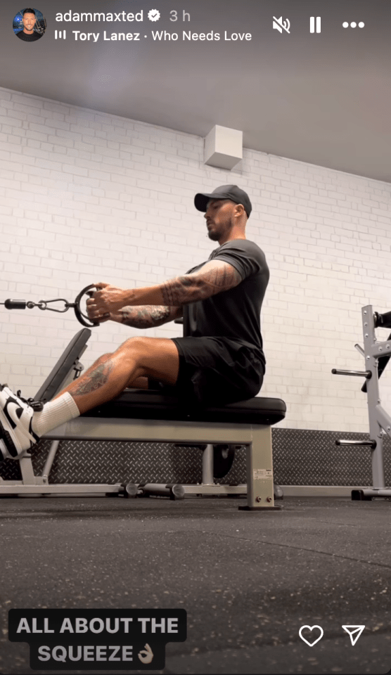 Adam Maxted dropped a clue about his real feelings