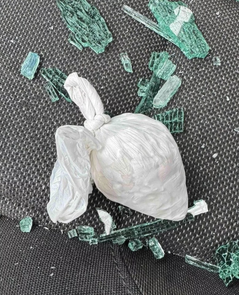 Class A drug wraps were found in the vehicle