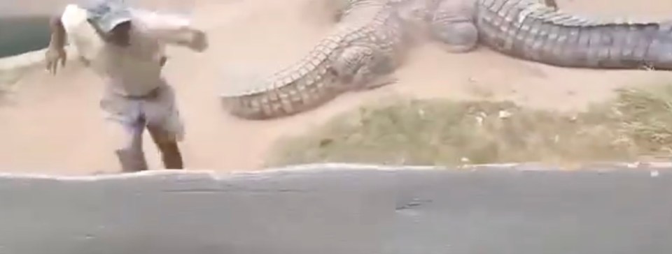 He then limped towards safety